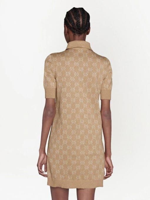 Gucci  GG-jacquard polo dress - Image 4