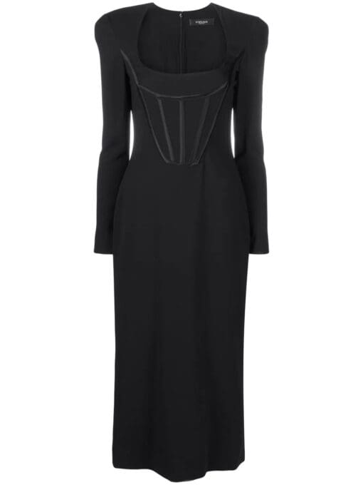 Versace  corset-top midi dress