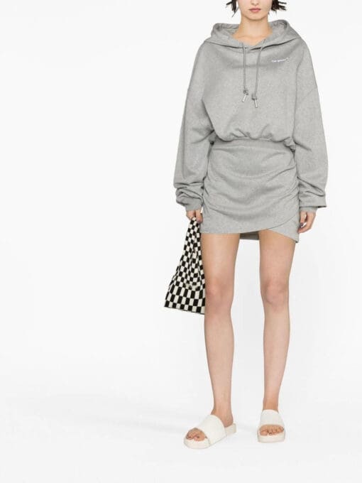 Off-White  logo-print hoodie dress - Image 2