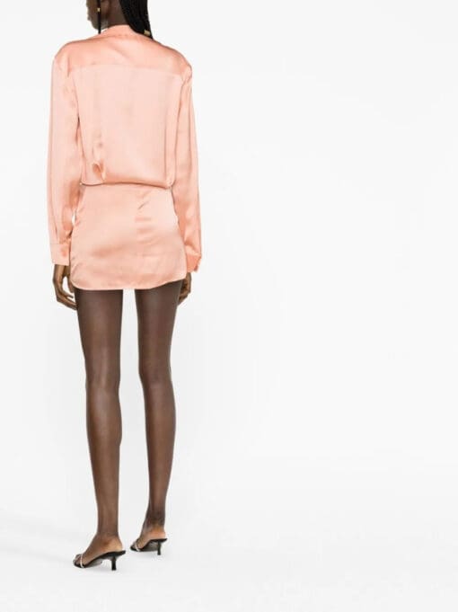 Off-White  twist-detail shirt dress - Image 4