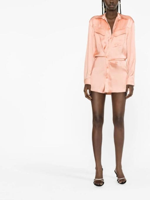 Off-White  twist-detail shirt dress - Image 2