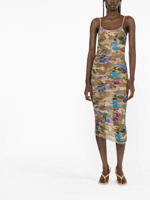 Off-White  camouflage-print mesh dress - Image 2