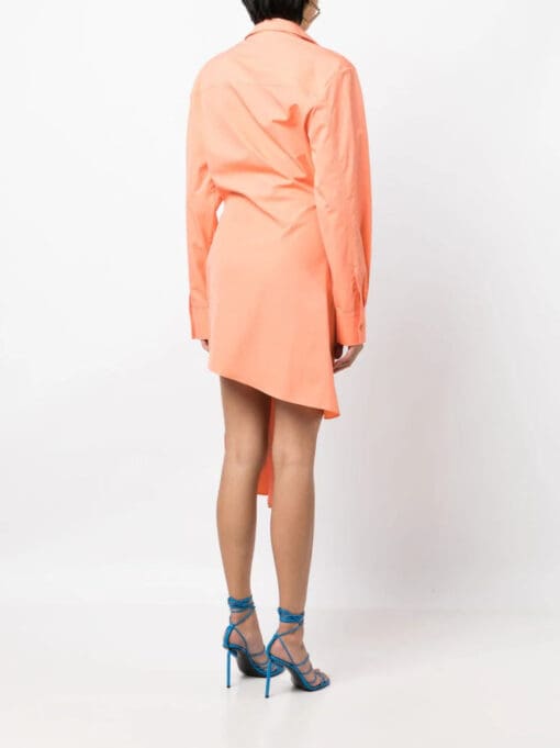 Off-White  Bow Tie wrap dress - Image 4