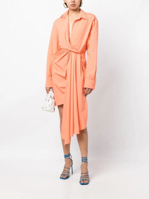 Off-White  Bow Tie wrap dress - Image 2