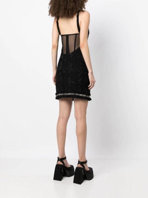 Versace  Medusa Spiked tweed minidress - Image 4