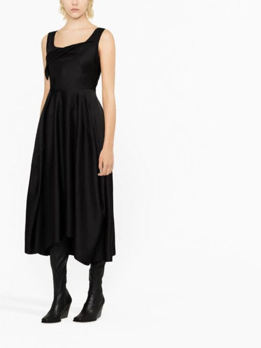 Alexander McQueen  sleeveless pleated maxi dress - Image 3