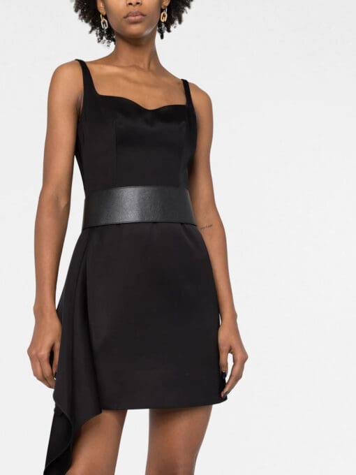 Alexander McQueen  sweetheart-neck belted dress - Image 3