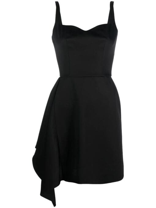 Alexander McQueen  sweetheart-neck belted dress