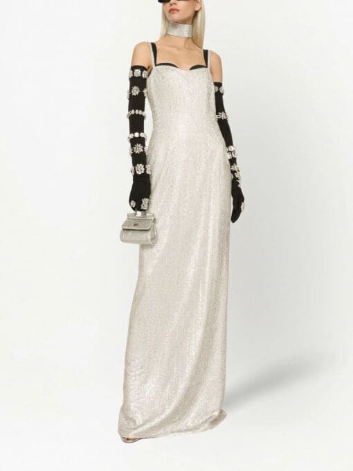 Dolce & Gabbana  KIM DOLCE&GABBANA crystal-embellished floor length dress - Image 2