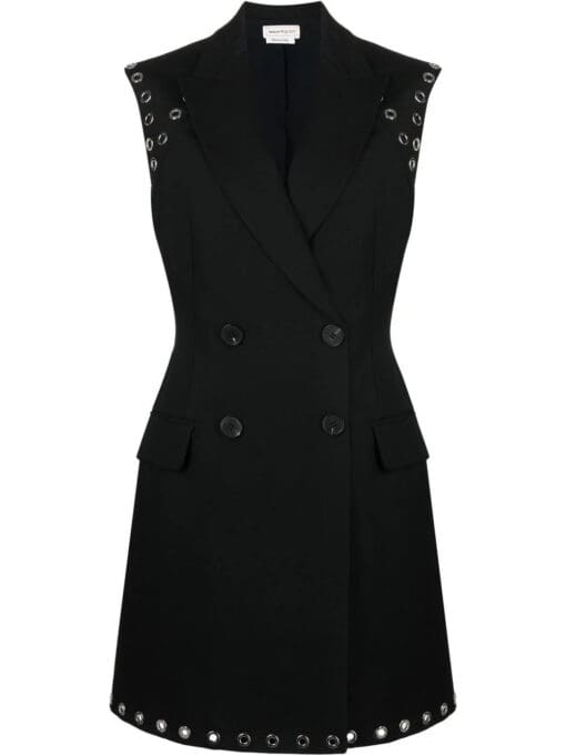 Alexander McQueen  double-breasted wool dress