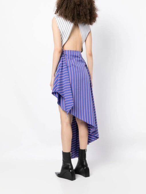 Off-White  asymmetric striped dress - Image 4