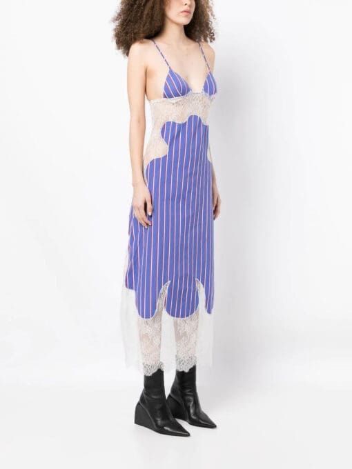 Off-White  striped slip dress - Image 3