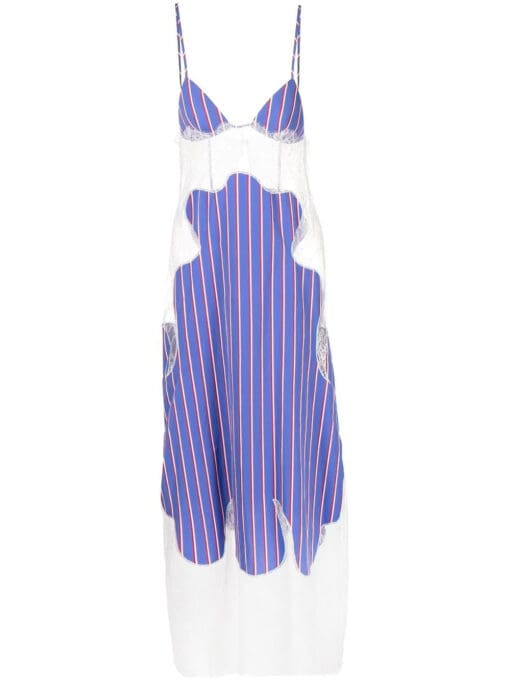 Off-White  striped slip dress