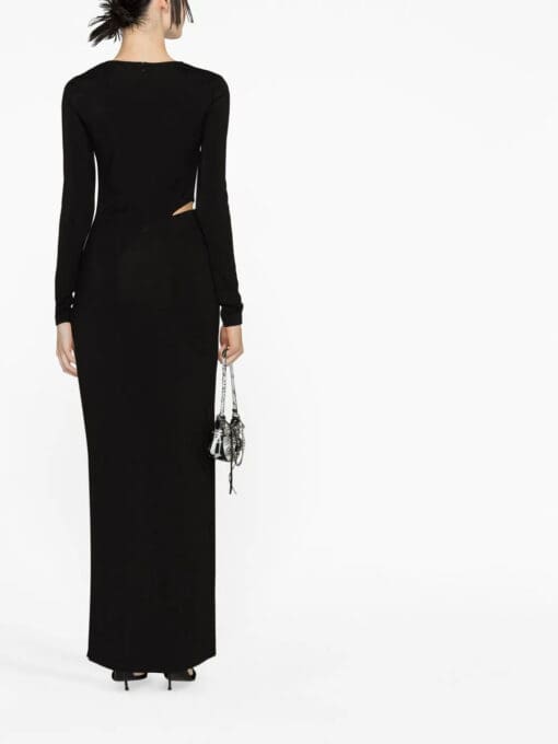 Givenchy  asymmetric-neck side-slit dress - Image 3