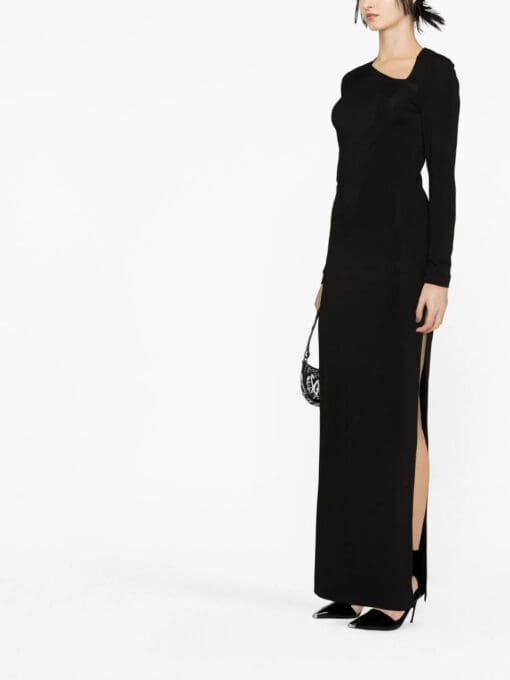 Givenchy  asymmetric-neck side-slit dress - Image 2