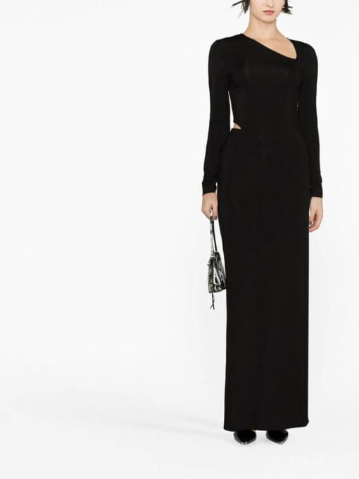 Givenchy  asymmetric-neck side-slit dress - Image 4