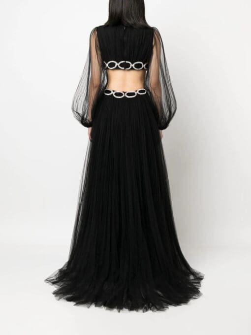 Valentino Garavani  cut-out crystal-embellished gown - Image 4