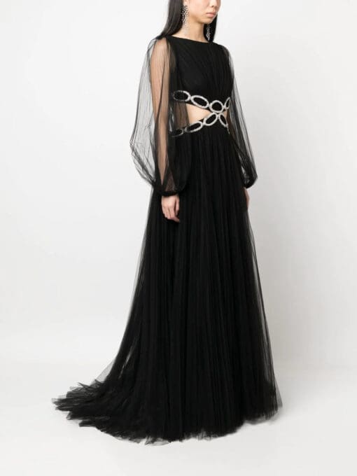 Valentino Garavani  cut-out crystal-embellished gown - Image 3