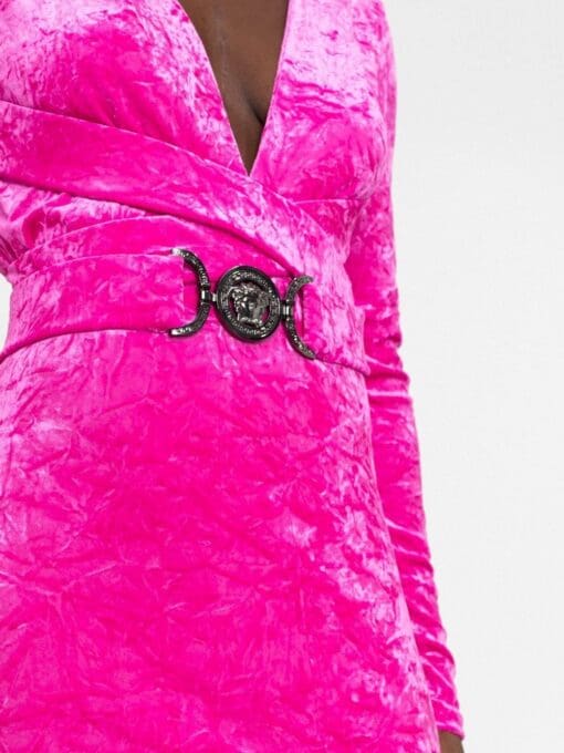 Versace  Medusa Biggie velvet hooded dress - Image 3