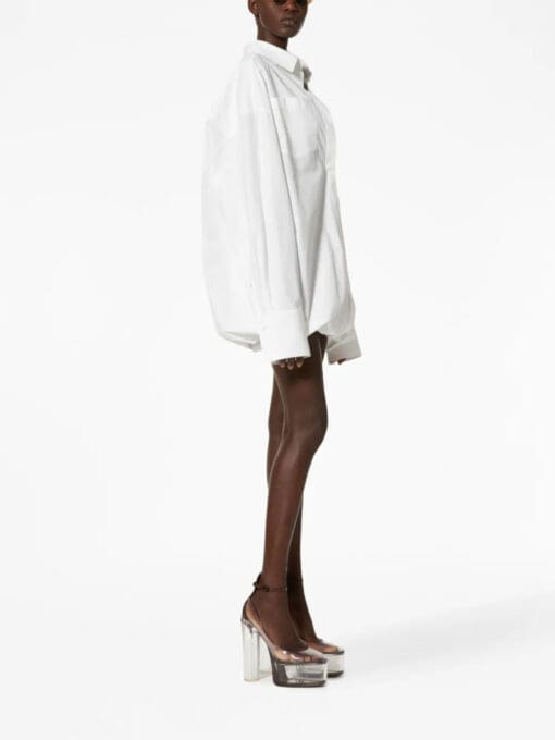 Valentino Garavani  layered long-sleeve shirtdress - Image 3