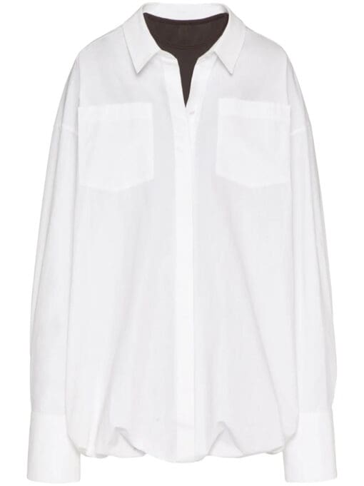 Valentino Garavani  layered long-sleeve shirtdress