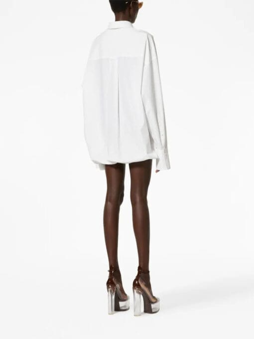 Valentino Garavani  layered long-sleeve shirtdress - Image 4