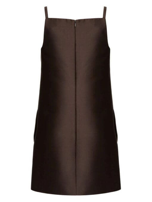 Valentino Garavani  square-neck silk minidress - Image 2