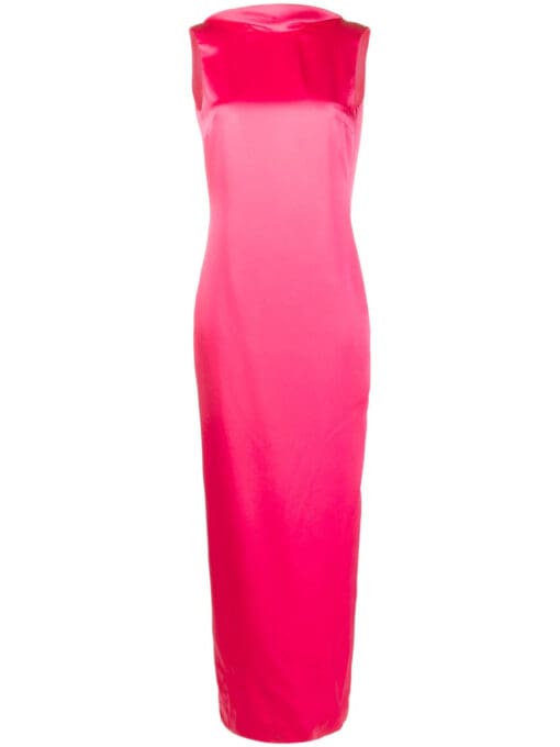 Versace  cowl-back gown