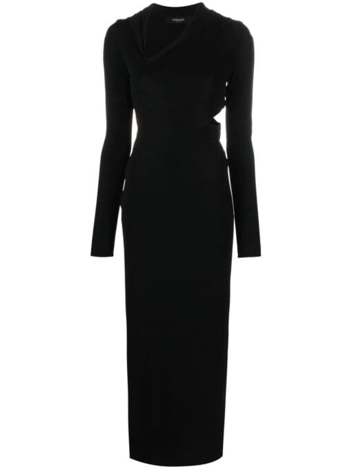 Versace  cut-out hooded maxi dress