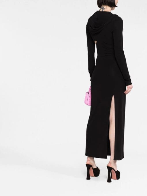 Versace  cut-out hooded maxi dress - Image 4