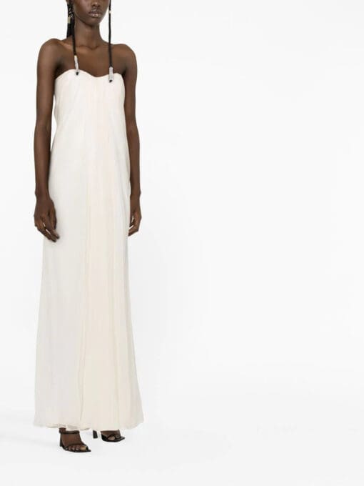 Alexander McQueen  draped silk-chiffon dress - Image 3