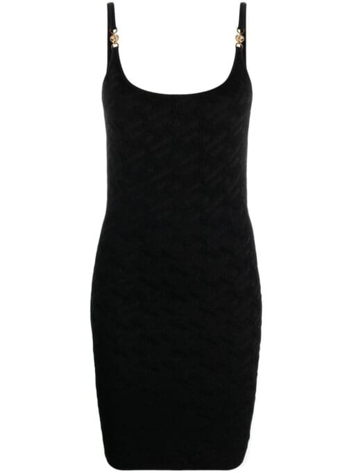 Versace  La Greca-pattern knitted dress