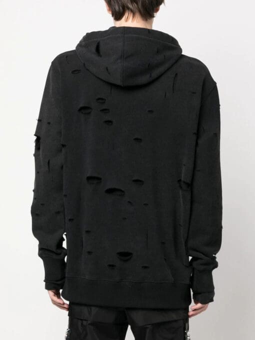 Givenchy  Archetype distressed-finish hoodie - Image 4