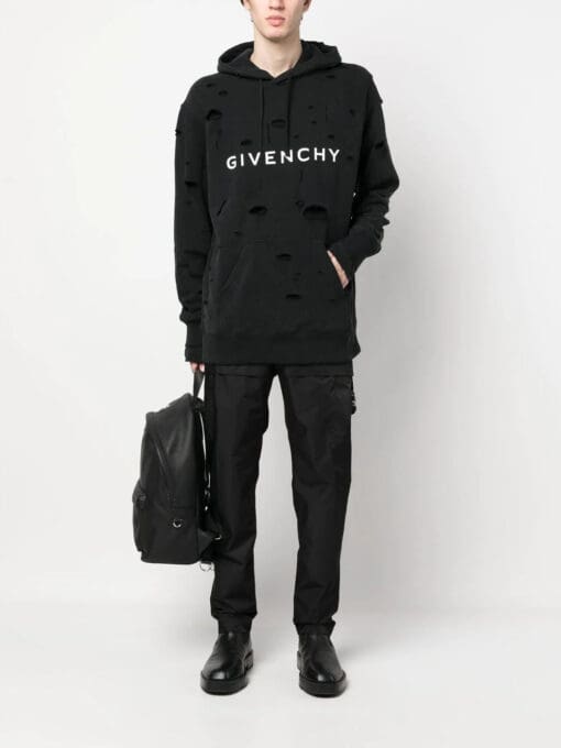 Givenchy  Archetype distressed-finish hoodie - Image 2