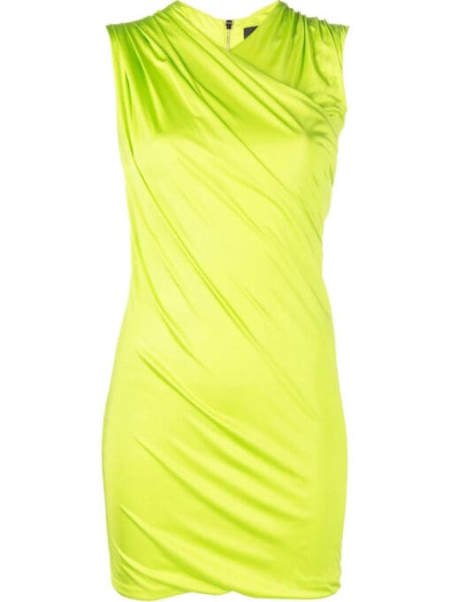 Versace  draped-effect minidress