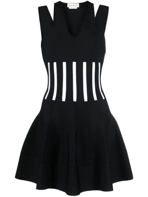 Alexander McQueen  V-neck sleeveless dress