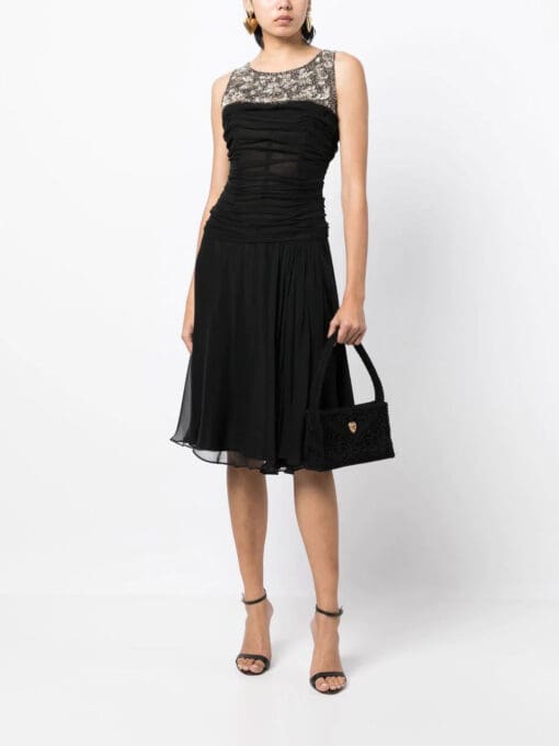 Dolce & Gabbana  crystal-embellished silk midi dress - Image 2