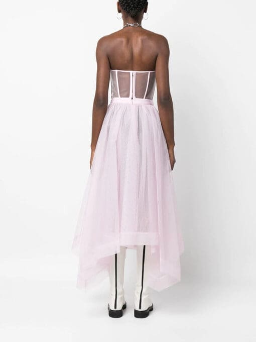 Alexander McQueen  strapless boned-bodice dress - Image 4