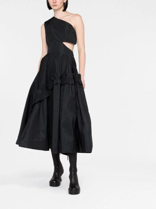 Alexander McQueen  one-shoulder flared dress - Image 2