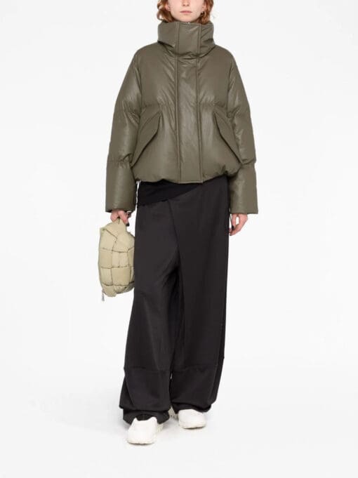 MM6 Maison Margiela  cropped padded down jacket - Image 3