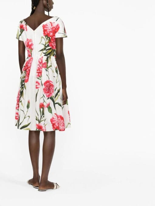 Dolce & Gabbana  floral-print cotton dress - Image 3