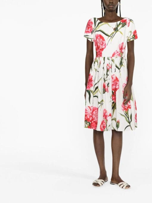 Dolce & Gabbana  floral-print cotton dress - Image 4