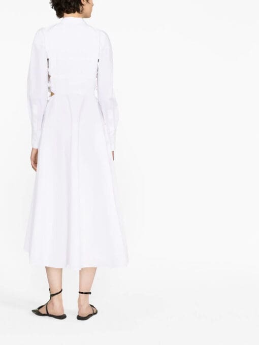 Valentino Garavani  bow-embellished cut-out shirt dress - Image 3