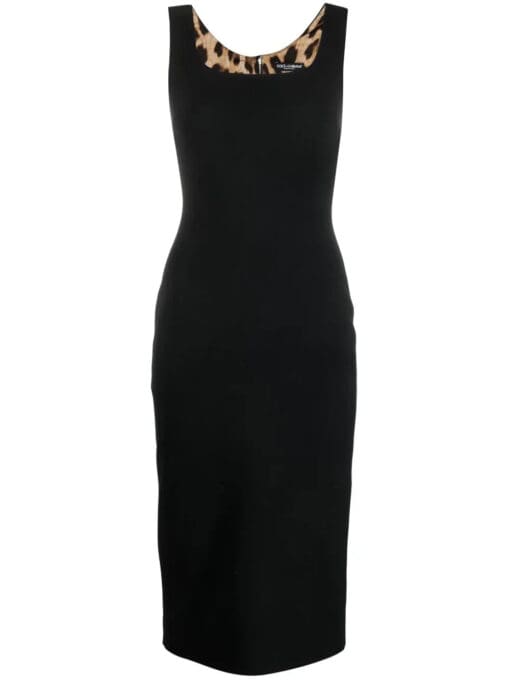 Dolce & Gabbana  square-neck midi dress