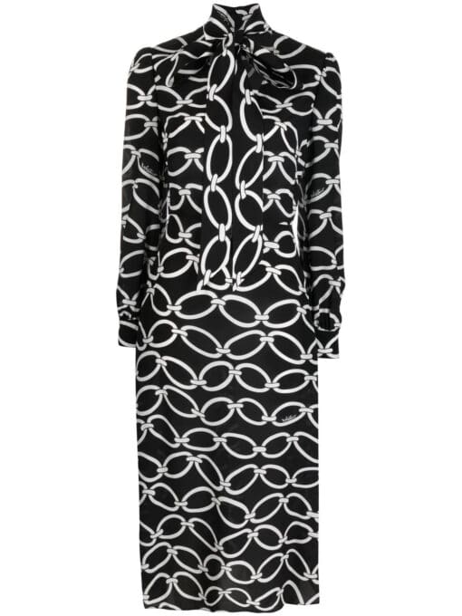 Valentino Garavani  Chain 1967-print silk midi dress