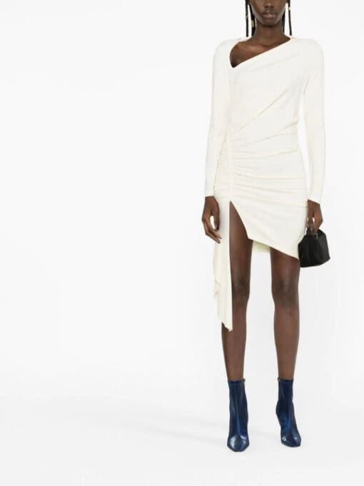 Off-White  asymmetric ruched minidress - Image 2