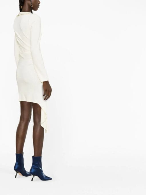 Off-White  asymmetric ruched minidress - Image 3