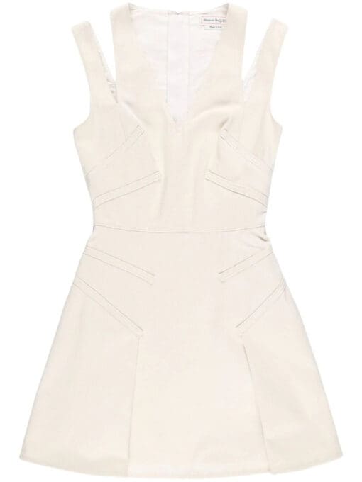 Alexander McQueen  cut-out V-neck dress