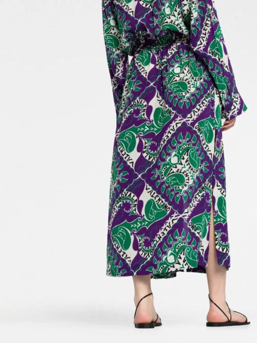 Valentino Garavani  graphic-print maxi shirt dress - Image 3