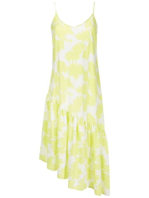 Armani Exchange  abstract-print asymmetric dress